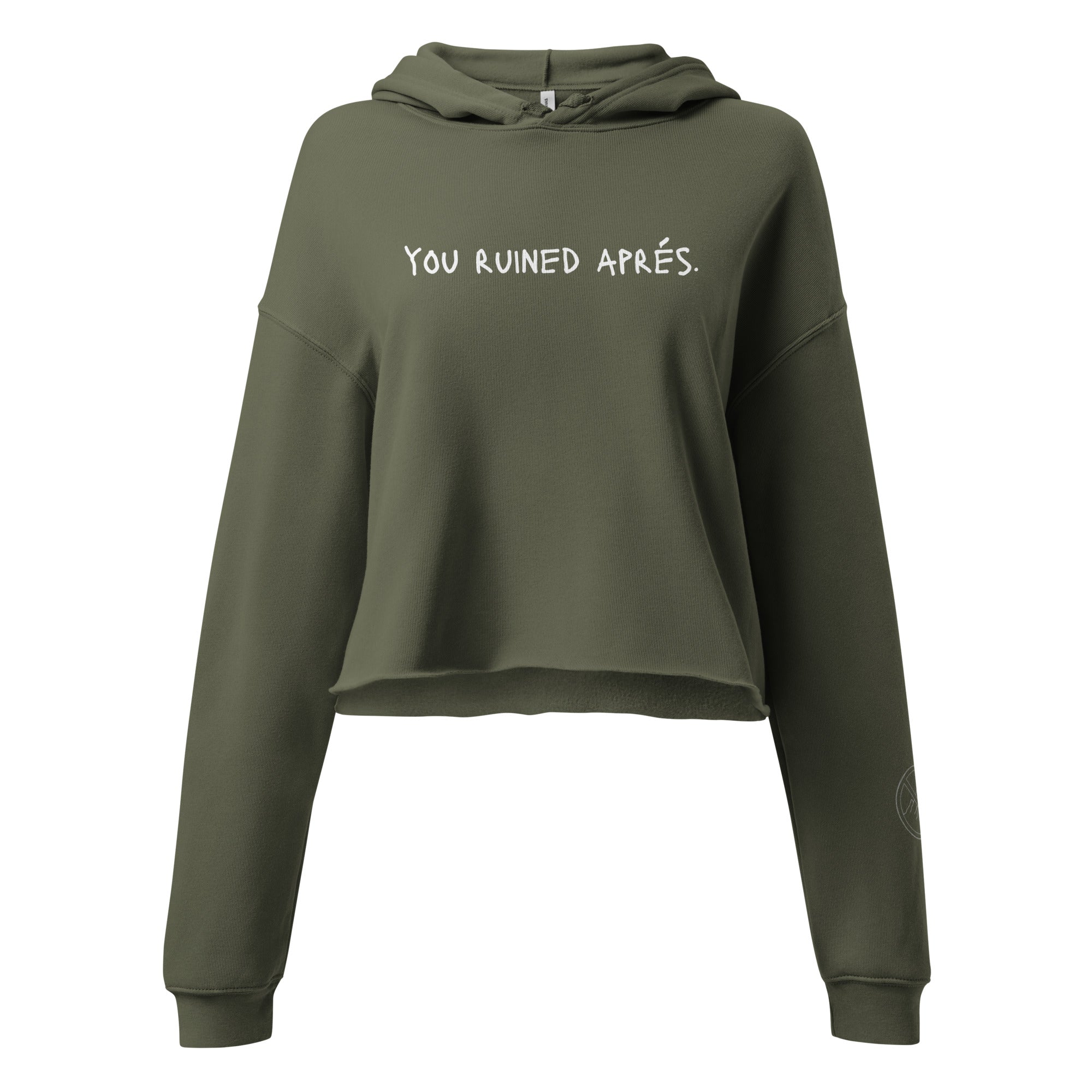 you ruined apres crop hoodie.